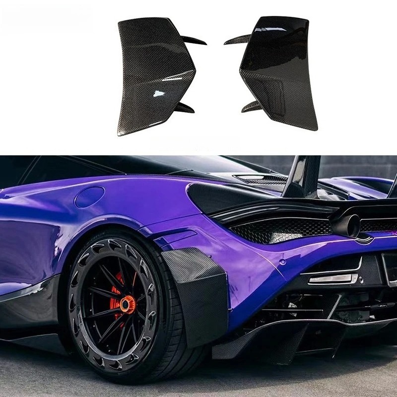 High Quality Fast Delivery Whole Sale Dry Carbon Fiber 1016 Rear Bumper Side Panel Body Kits for  720S